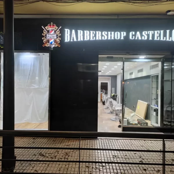 Diseño y rotulación personalizada en Sagunto trabajo realizado para Barbershop Castellón