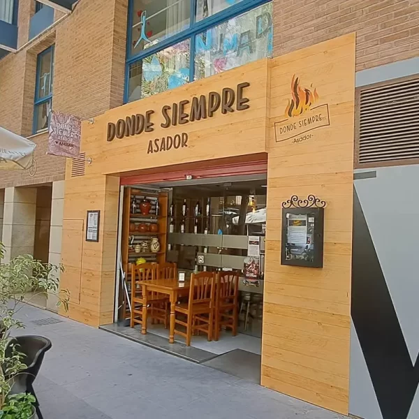 RS rótulos luminosos el donde siempre el asador